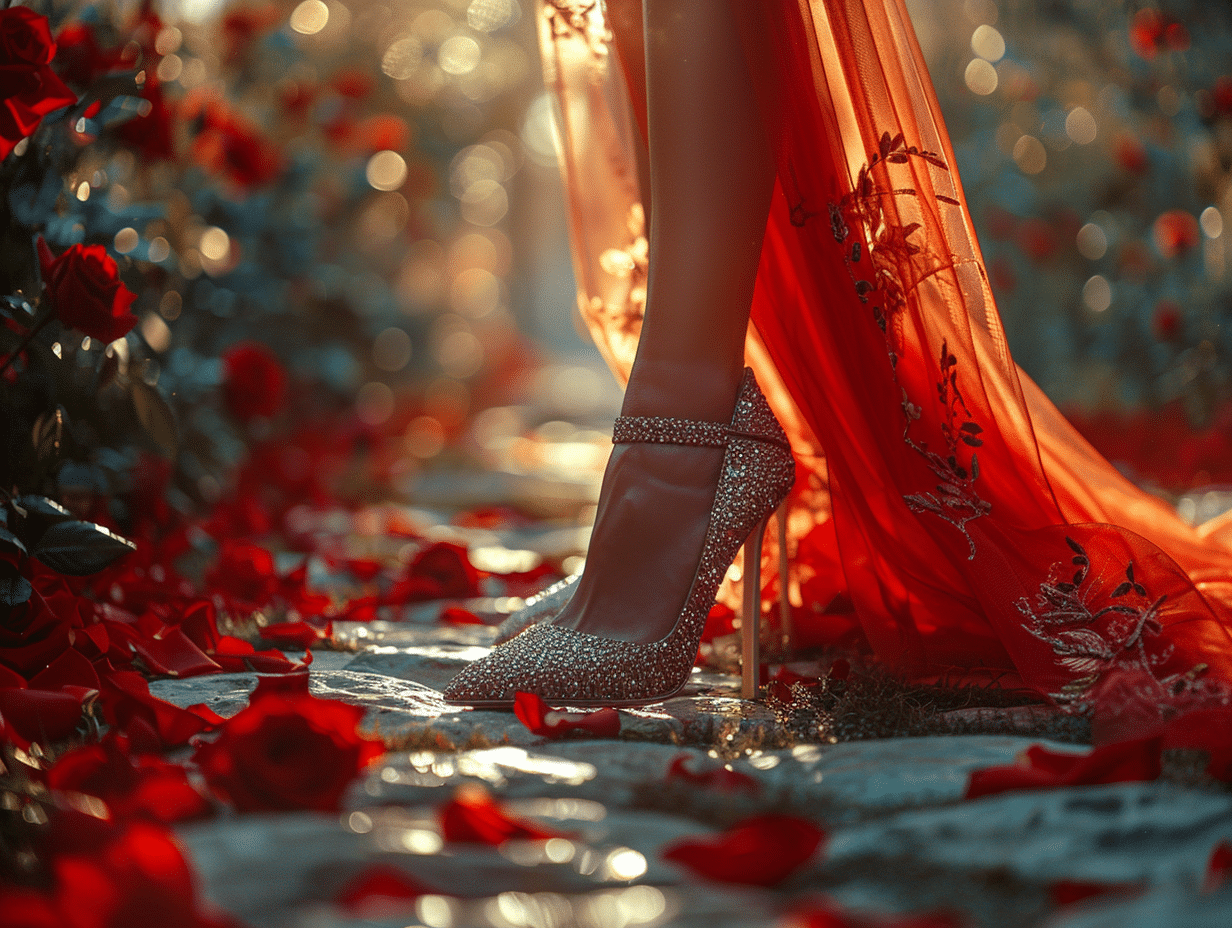 Sélection de chaussures idéales à associer avec une robe rouge pour mariage