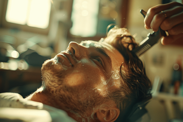 Dégradé progressif pour homme avec outils de coiffure professionnels
